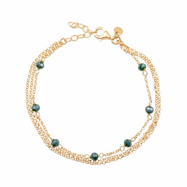 PULSERA EMERALD GOLD