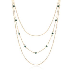 COLLAR EMERALD GOLD