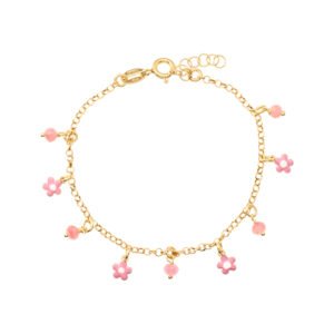 PULSERA FLOWERS GOLD