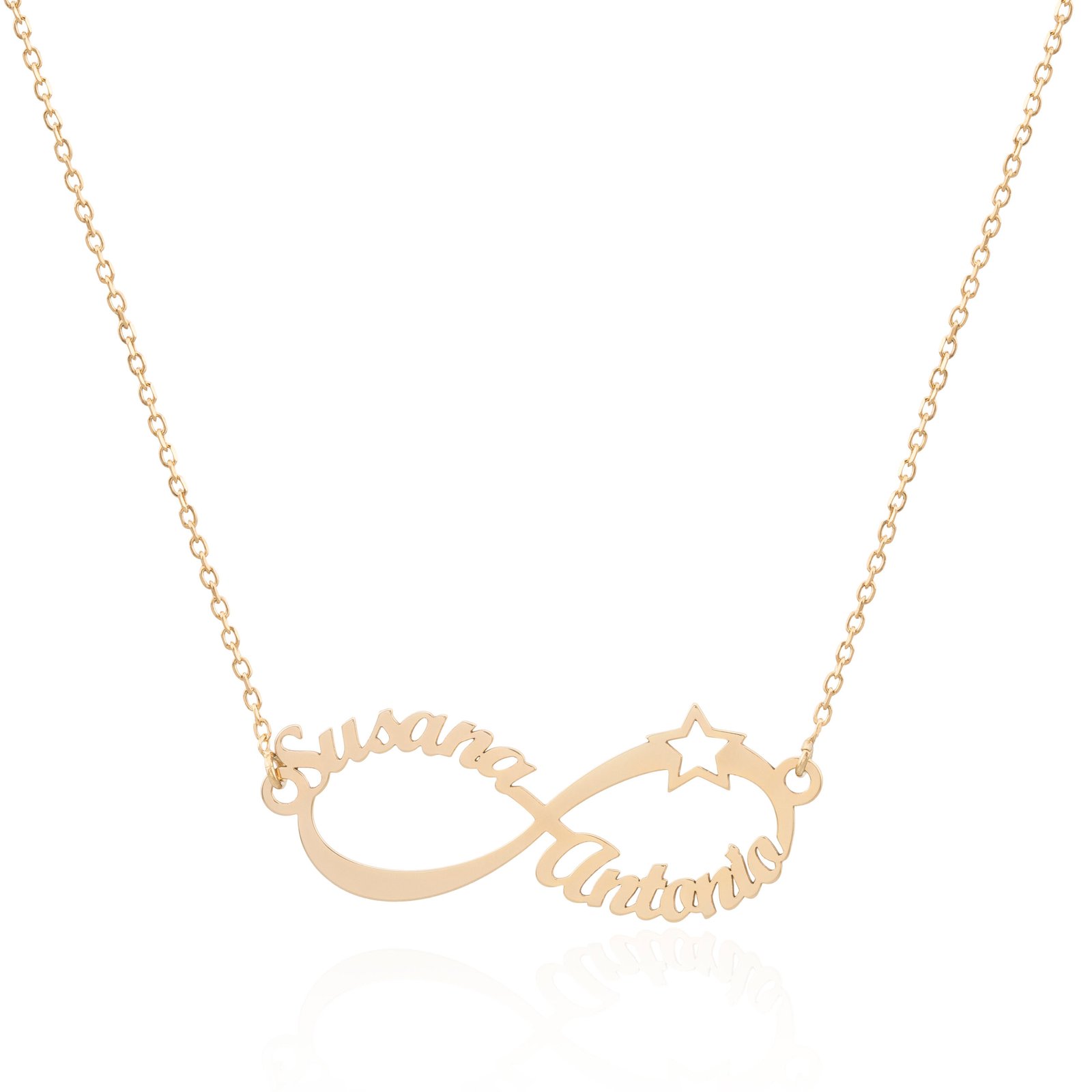 Collar Árbol de la Vida con nombres bañado en oro