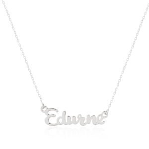 COLLAR PERSONALIZABLE CON NOMBRE BALLON EN PLATA DE LEY 925